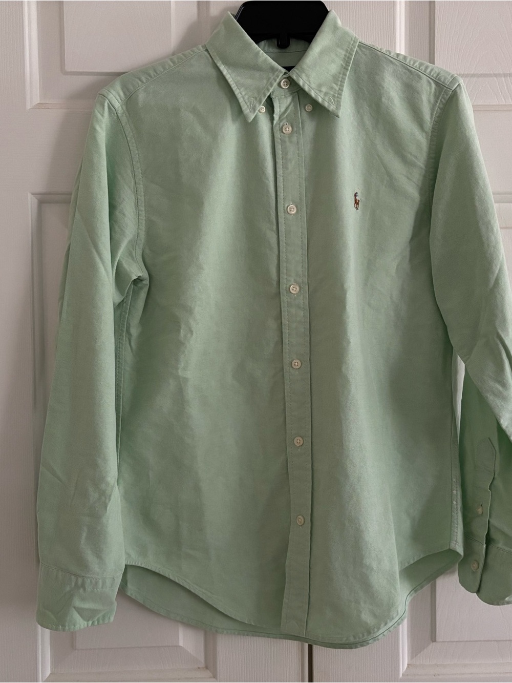 NWT Polo Ralph Lauren Women’s Oxford Mint Green Button-Up Shirt S